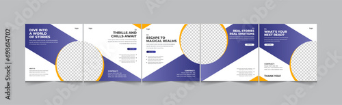 Book recommendation social media carousel, Book reviewer instagram carousel design template