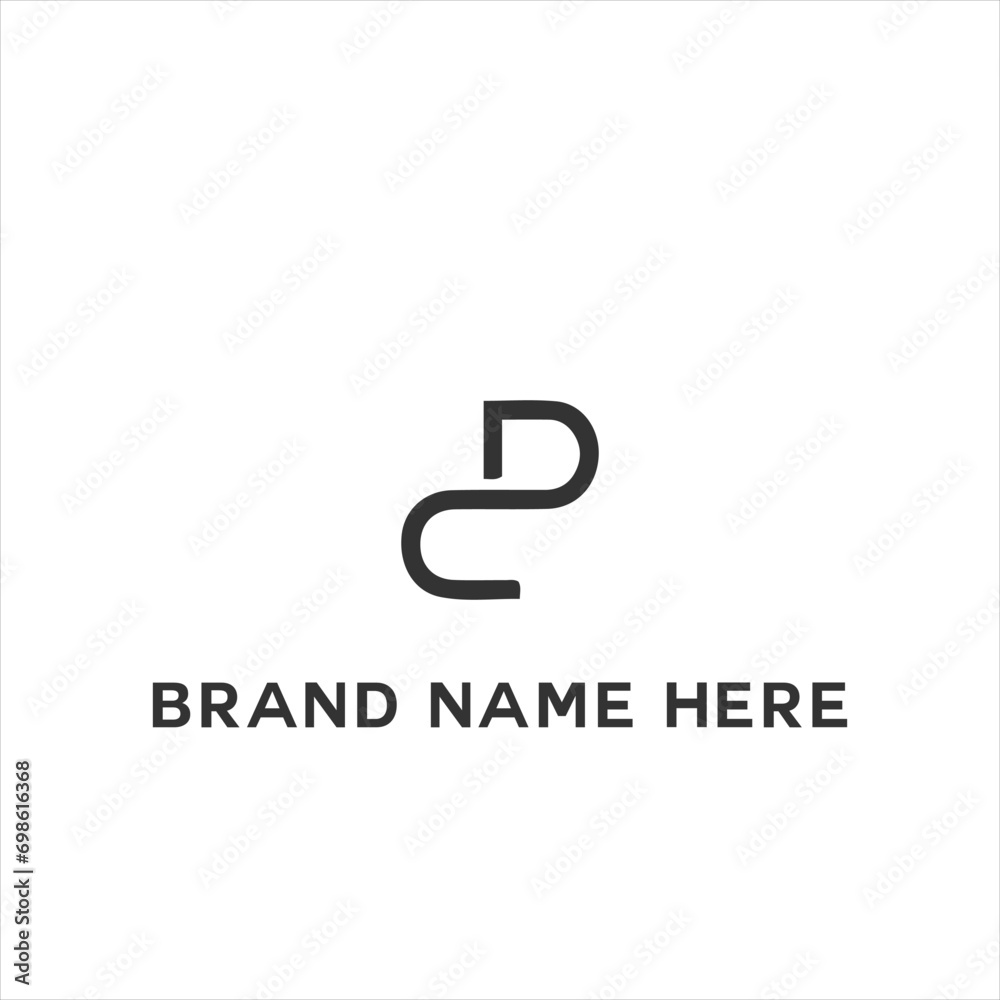 DC logo. D C design. White DC letter. DC, D C letter logo design. Initial letter DC linked circle uppercase monogram logo. D C letter logo vector design.	