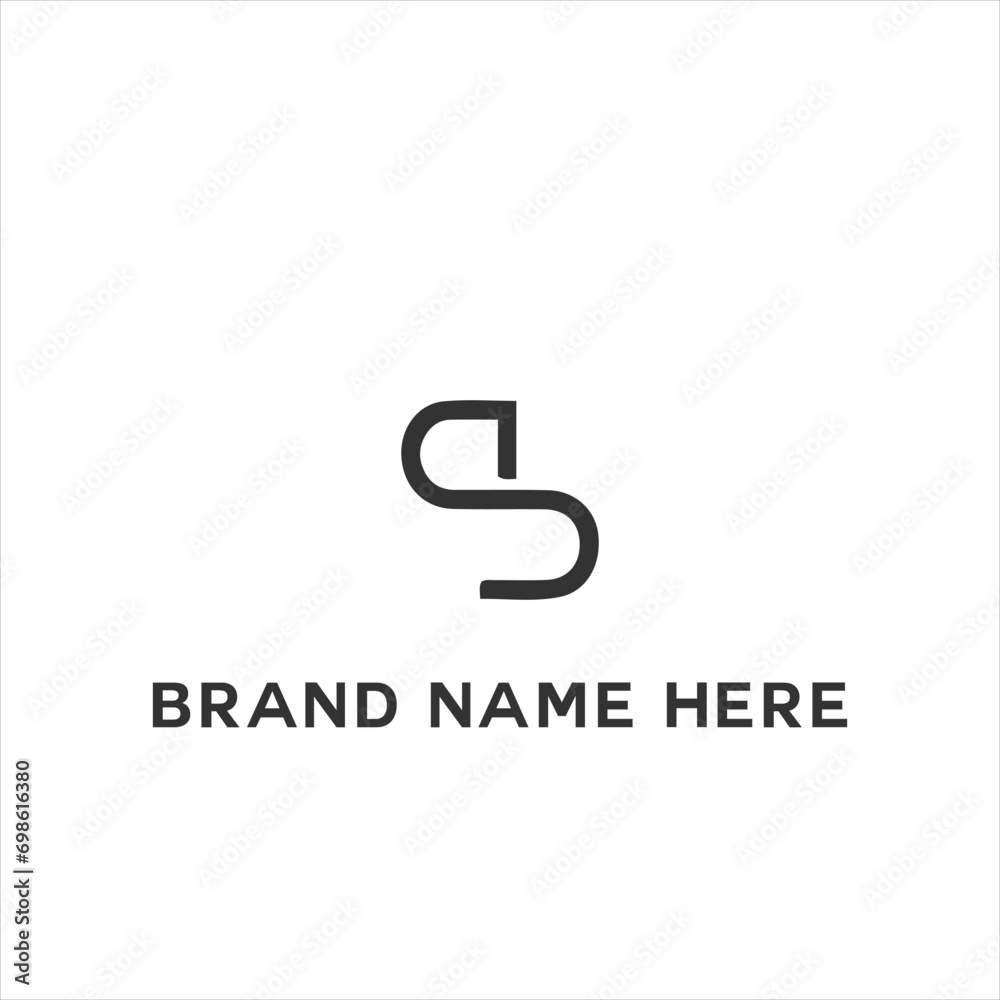 Obraz premium DS logo. D S design. White DS letter. DS, D S letter logo design. Initial letter DS linked circle uppercase monogram logo. D S letter logo vector design. 