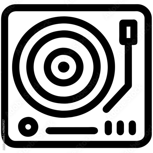 dj turntable icon