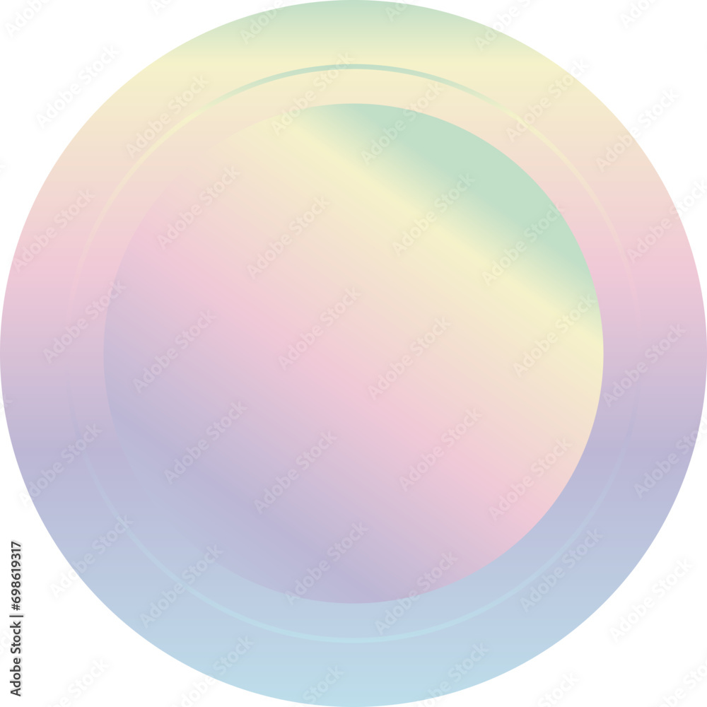 Holographic Badge Label Gradient Holographic Badge Label Gradient