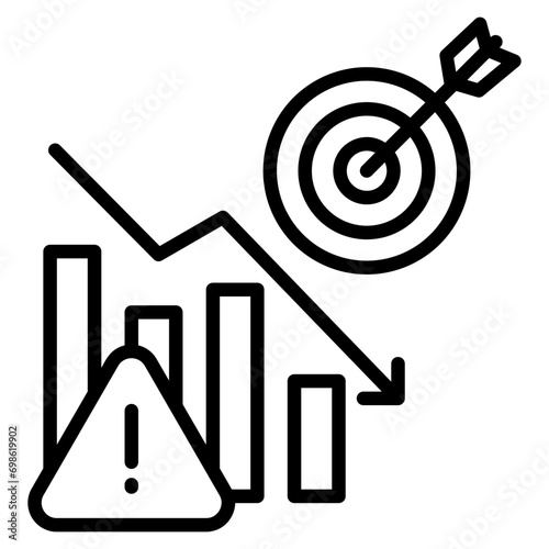 Risk Reduction Icon Element For Design