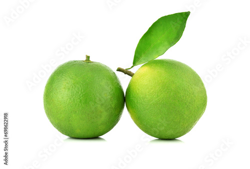 Citrus sinensis isolated on the white background