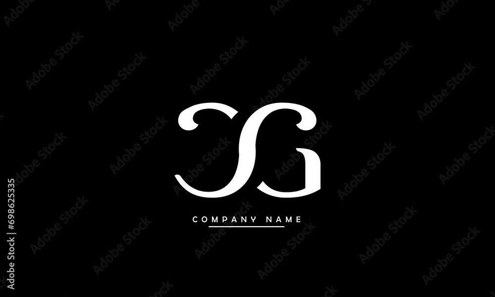 CG, GC, C, G Abstract Letters Logo Monogram CG, GC, C, G Abstract Letters Logo Monogram