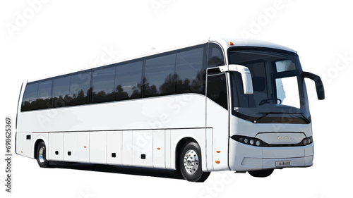 Vector drawing of a passenger tour bus 