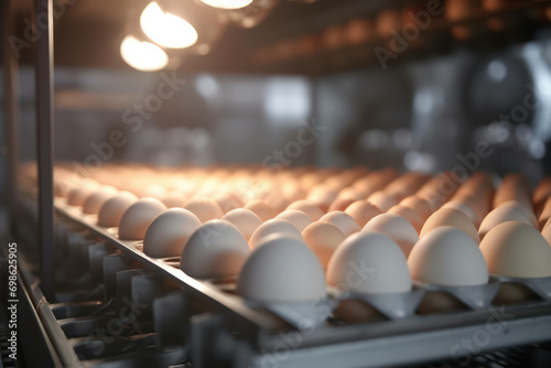 Egg food raw organic industrial business poultry farm fresh background chicken agriculture