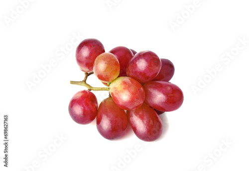 Red grape isolated on white background