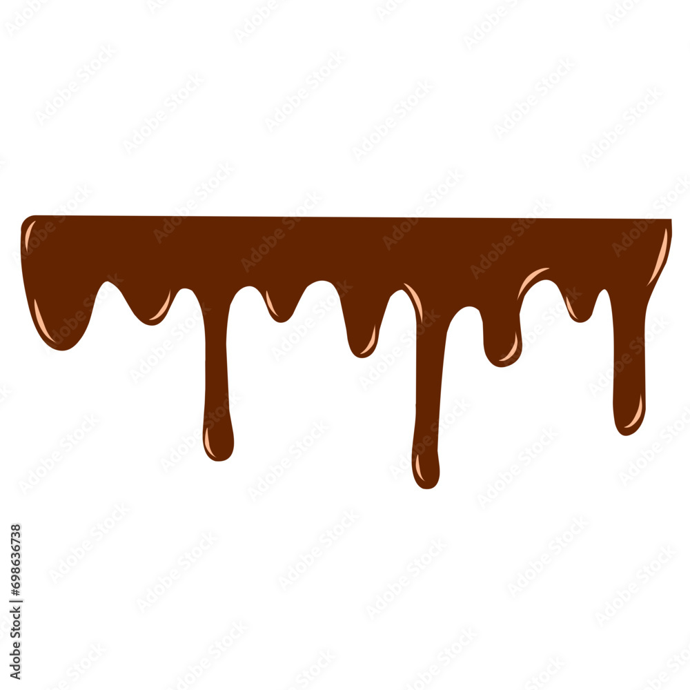 Chocolate Dripping Illustration Chocolate Dripping Illustration