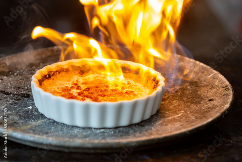 Fotografie Crème brûlée, creme brule