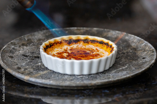 Obraz na plátně Crème brûlée, creme brule