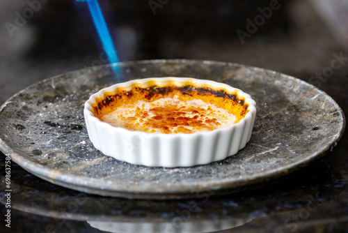 Fotografie Crème brûlée, creme brule