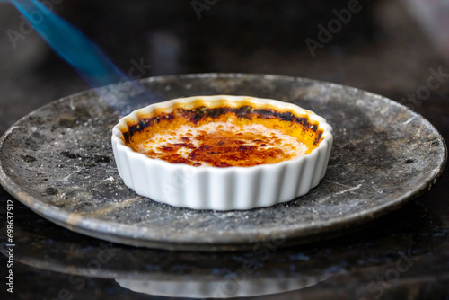 Fotografie Crème brûlée, creme brule