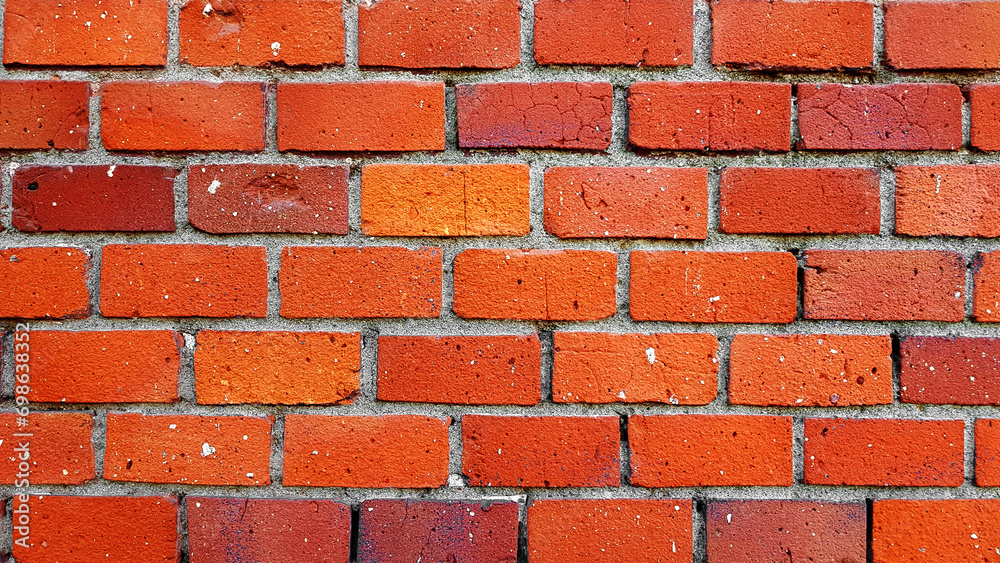 Obraz premium Red brick wall texture background.
