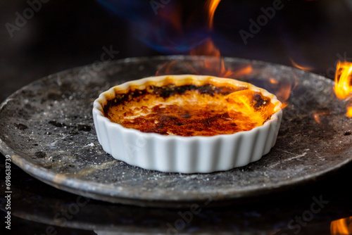 Obraz na plátně Crème brûlée, creme brule