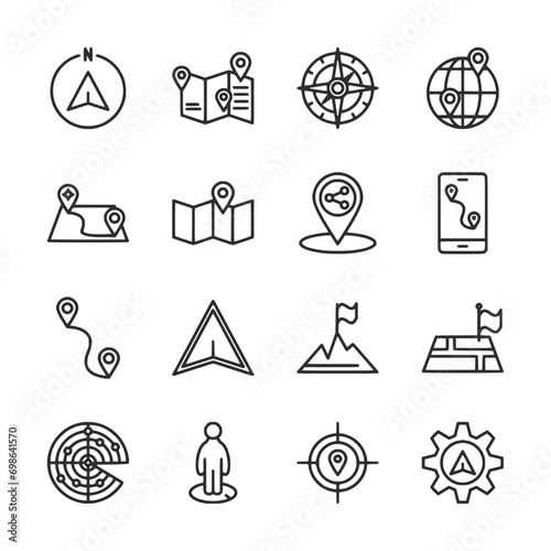 set of icons Navigation