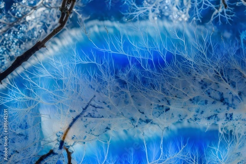 winter forest in the morning
