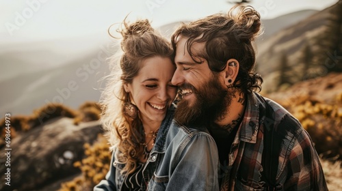a man and woman smiling © Aliaksandr Siamko