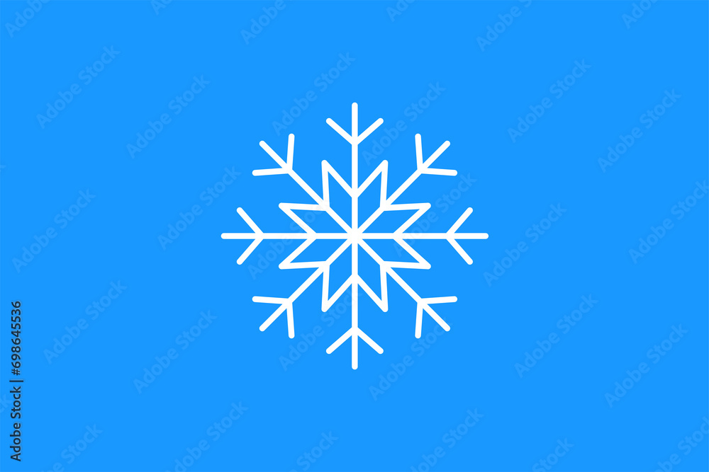 snowflake illustration in flat style design. Vector illustration. snowflake illustration in flat style design. Vector illustration.