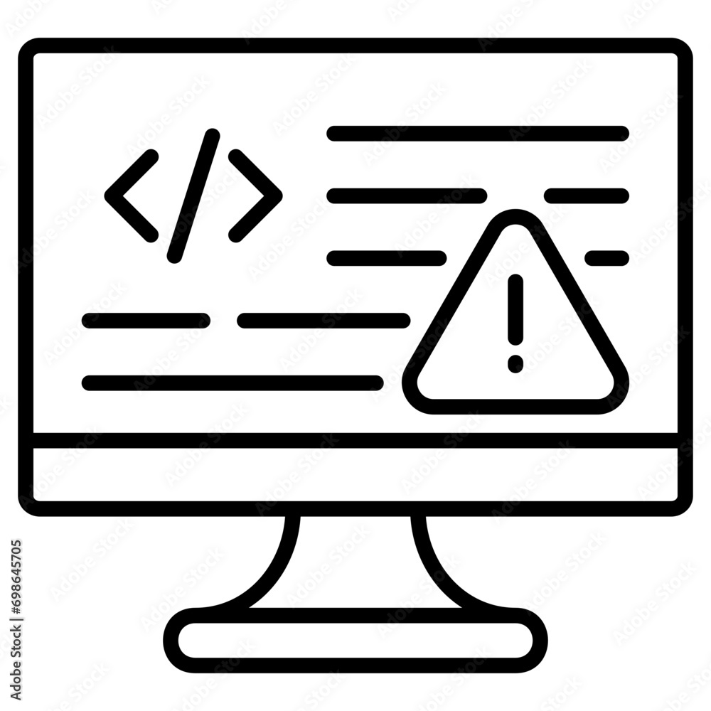 Code Error Icon Element For Design Code Error Icon Element For Design