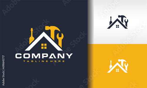 house roof workshop equipment logo photo