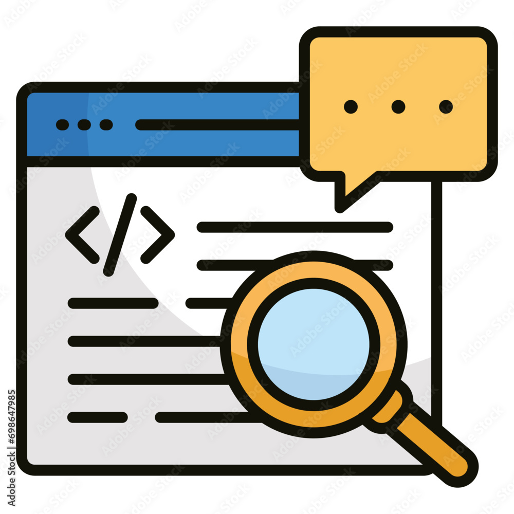 Code Review Icon Element For Design Code Review Icon Element For Design