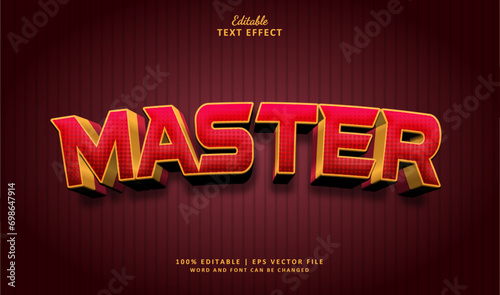 Master Editable Text Effect Style 3d