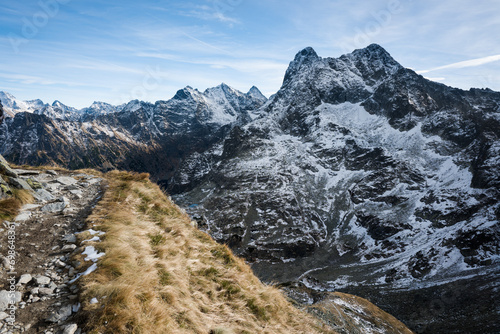Fototapeta Naklejka Na Ścianę i Meble -  Szlak górski, Tatry Wysokie.