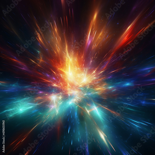 Abstract background. luminous swirling. Elegant glowing circle. Sparking particle. Space tunnel. Glossy jellyfish. Colorful ellipse. Glint sphere. AI.
