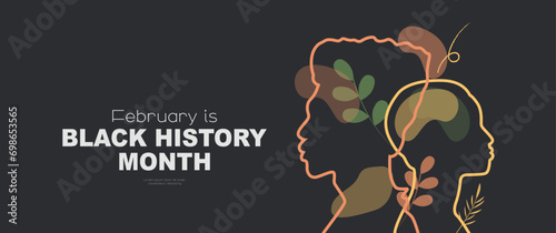 February is Black History Month banner.