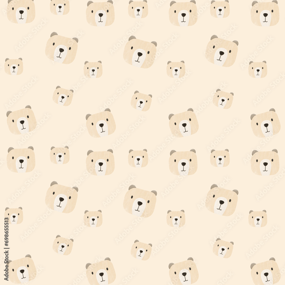 seamless pattern with teddy seamless pattern with teddy