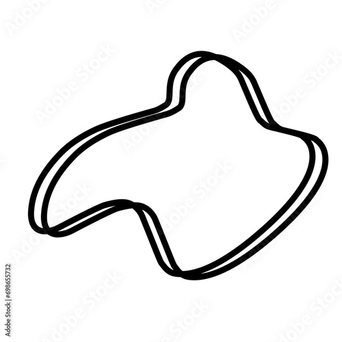 Organic random blob shape