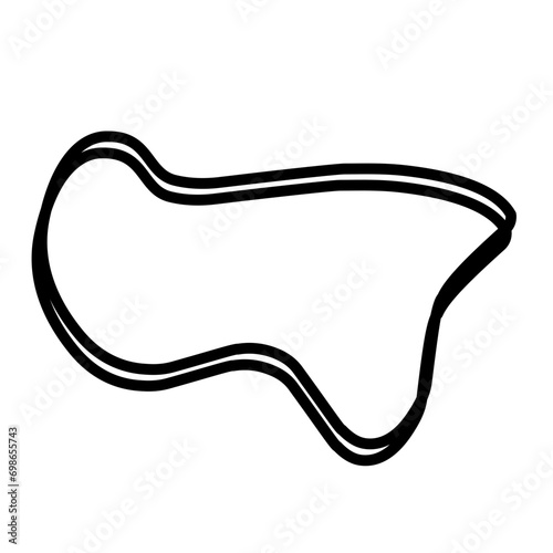 Organic random blob shape