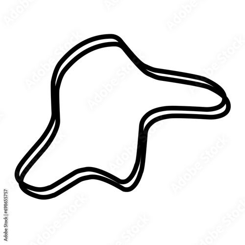 Organic random blob shape