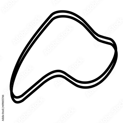 Organic random blob shape