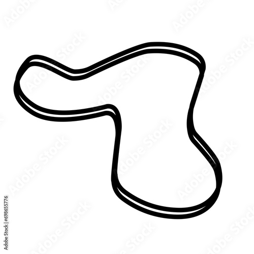 Organic random blob shape