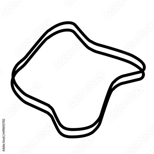 Organic random blob shape