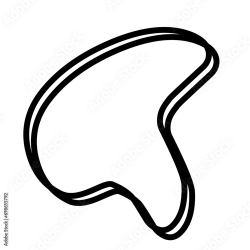 Organic random blob shape