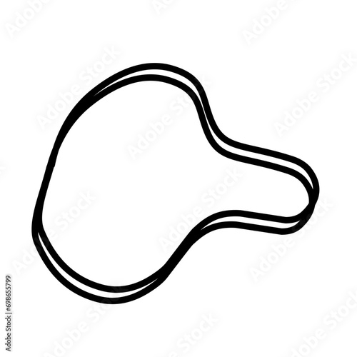 Organic random blob shape