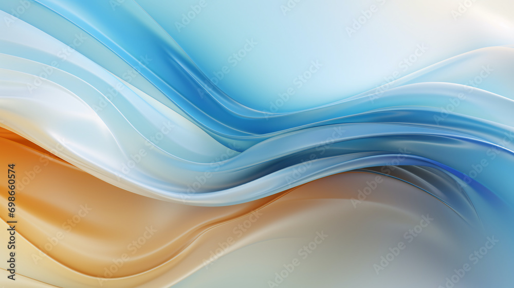 Fototapeta premium Gradient wave future abstract background 