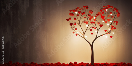 a heart tree for valentine's day photo