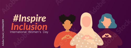 International Women's Day banner. #InspireInclusion