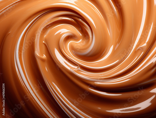 Delicious chocolate swirl background 