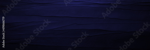 Craft navy paper texture background banner with copy space, wallpaper ad design abstract dark blue surface close-up backdrop photo