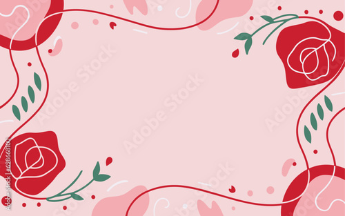 Valentine's day, women's day, spring abstract background poster with copy space. Good for postcards, email header, wallpaper, banner, events, covers, advertising, and more.