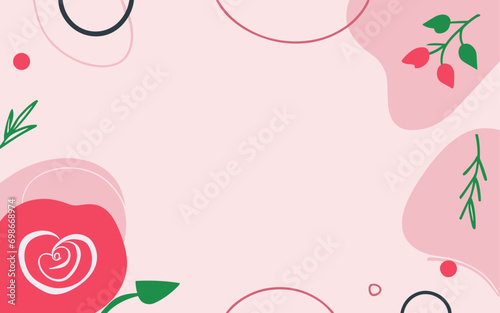 Valentine s day  women s day  spring abstract background poster with copy space. Good for postcards  email header  wallpaper  banner  events  covers  advertising  and more.