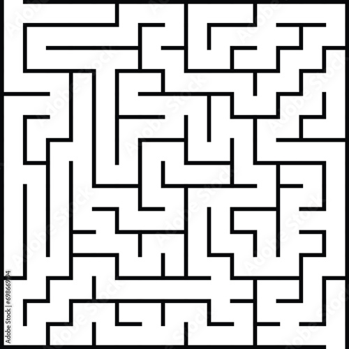Kids riddle, maze puzzle, labyrinth vector illustration