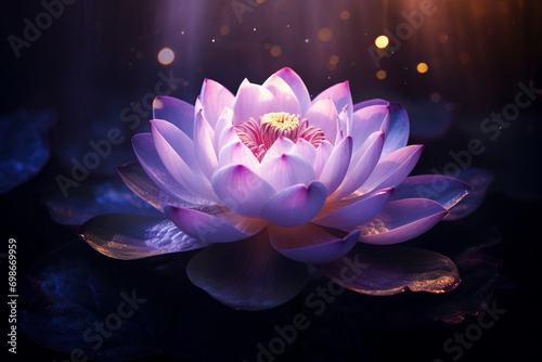 An ethereal image of a lotus flower symbolizing Brahma's essence