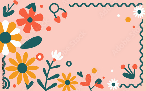 Valentine's day, women's day, spring abstract background poster with copy space. Good for postcards, email header, wallpaper, banner, events, covers, advertising, and more.