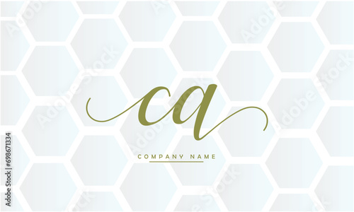 CA, AC, C, A Abstract Letters Logo Monogram