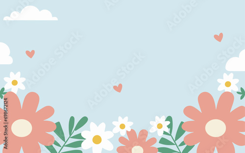 Valentine s day  women s day  spring abstract background poster with copy space. Good for postcards  email header  wallpaper  banner  events  covers  advertising  and more.